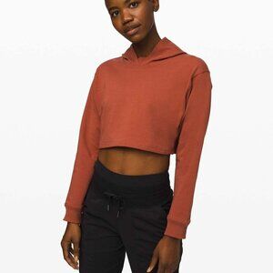 Lululemon All Yours Cropped Hoodie - 8 Rustic Clay